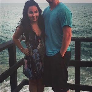 Palm Print Tobi Dress Racerback